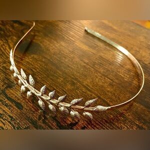 Gold Laurel Leaf Headband Crown Boho Grecian Goddess Festival Bridal Tiara
